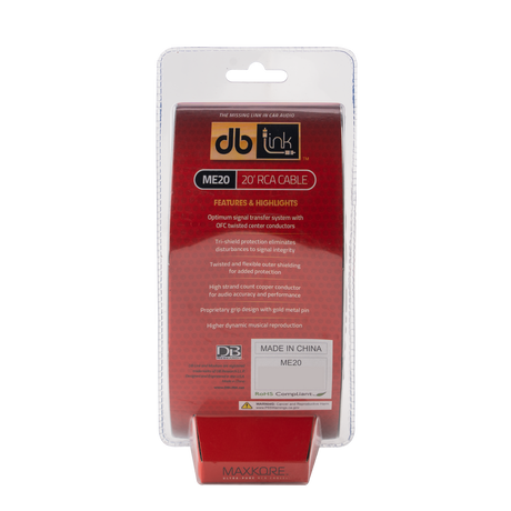 DB Link ME20 : Maxkore E Series 20 ft. RCA Cable