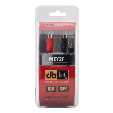 DB Link MEY2F : Maxkore E Series 1 Male To 2 Female RCA Cable