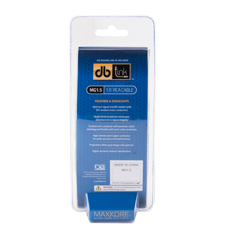 DB Link MG1.5 : Maxkore G Series 1.5 ft. RCA Cable