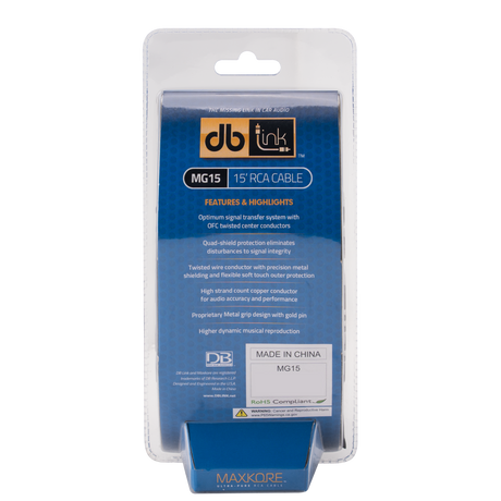 DB Link MG15 : Maxkore G Series 15 ft. RCA Cable
