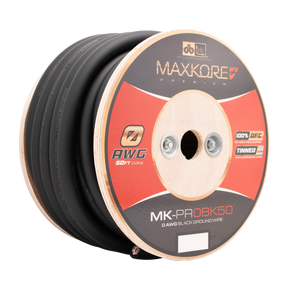DB Link MK-PR0BK50 : 50' 0 AWG Maxkore+ Premium Black, 100% OFC, TINNED Anti-Corrosive Ground Wire Roll