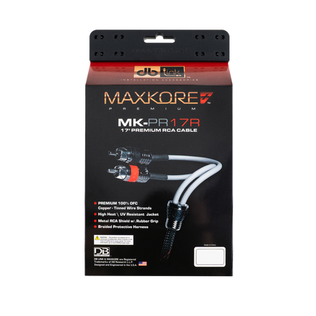 DB Link MK-PR17R : 17' Maxkore+ Premium Quad Shield, 100% OFC, TINNED Anti-Corrosive RCA