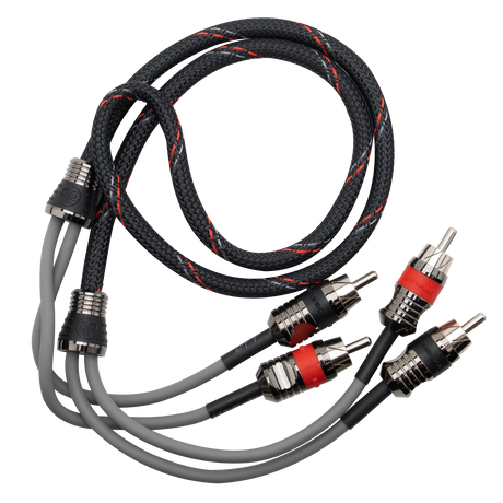 DB Link MK-PR3R : 3' Maxkore+ Premium Quad Shield, 100% OFC, TINNED Anti-Corrosive RCA
