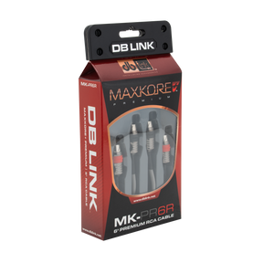 DB Link MK-PR6R : 6' Maxkore+ Premium Quad Shield, 100% OFC, TINNED Anti-Corrosive RCA