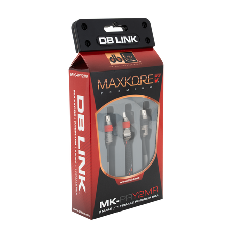 DB Link MK-PRY2MR : Maxkore+ Premium Quad Shield, 100% OFC, TINNED Anti-Corrosive RCA Ys 2M/1F