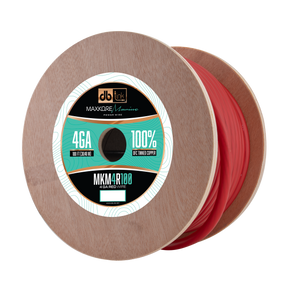 DB Link MKM4R100 : 100' 4Ga Maxkore Marine Red, 100% OFC, TINNED Anti-Corrosive Wire Roll