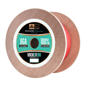 DB Link MKM8R100 : 100' 8Ga Maxkore Marine Red, 100% OFC, TINNED Anti-Corrosive Wire Roll