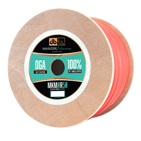 DB Link MKM0R50 : 50' 0Ga Maxkore Marine Red, 100% OFC, TINNED Anti-Corrosive Wire Roll