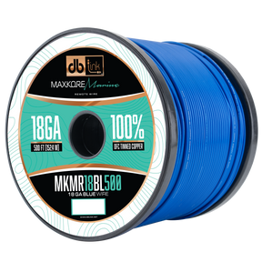 DB Link MKMR18BL500 : 500' 18GA Maxkore Marine blue Remote , 100% OFC,TINNED Anti-Corrosive wire roll
