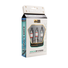 DB Link MKMR1F2M : Maxkore Marine 100% OFC, Tinned Anti-Corrosive RCAs Ys 1F/2M