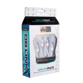DB Link MKMR25 : 25' Maxkore Marine 100% OFC, Tinned Anti-Corrosive RCAs
