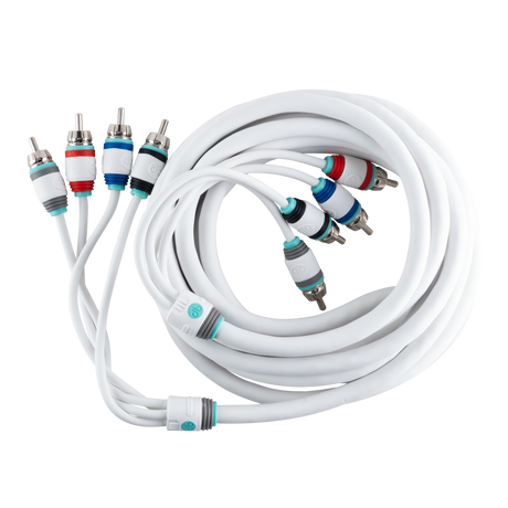 DB Link MKMR4-12 : 12' 4 Channel Maxkore Marine 100% OFC, Tinned Anti-Corrosive RCA