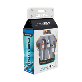 DB Link MKMR4-6 : 6' 4 Channel Maxkore Marine 100% OFC, Tinned Anti-Corrosive RCA