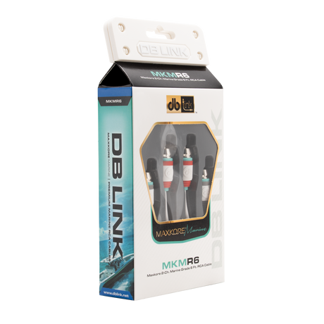 DB Link MKMR6 : 6' Maxkore Marine 100% OFC, Tinned Anti-Corrosive RCAs