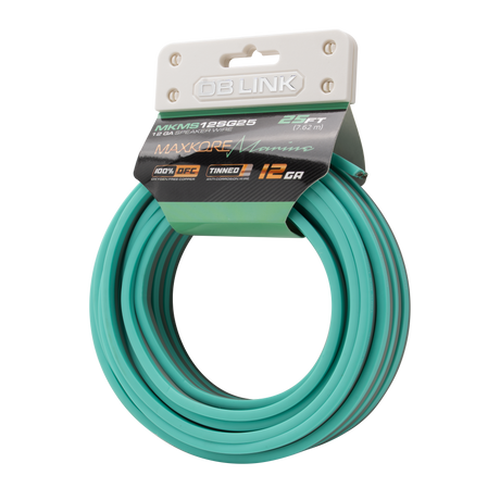 DB Link MKMS12SG25 : 12GA Green/Gray Speaker wire