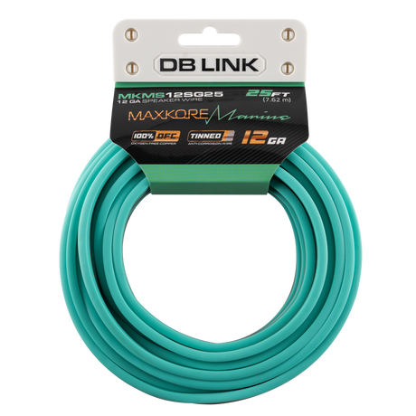 DB Link MKMS12SG25 : 12GA Green/Gray Speaker wire