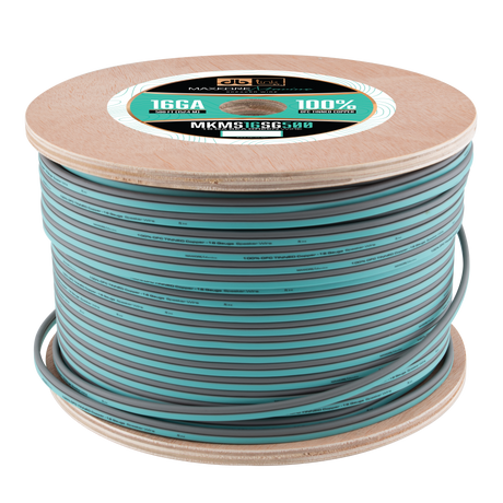DB Link MKMS16SG500 : 500' 16 Ga Maxkore Marine Sea Green/Gray, 100% OFC, TINNED Anti-Corrosive Wire Roll