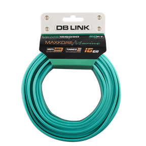 DB Link MKMS16SG50 : 50' 16 Ga Maxkore Marine Sea Green/Gray, 100% OFC, TINNED Anti-Corrosive Wire