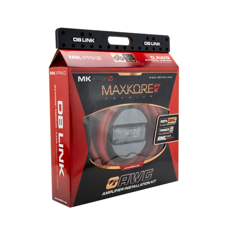 DB Link MK-PRK0 : 0 AWG Maxkore+ Premium, 100% OFC, TINNED Anti-Corrosive Amplifier Installation Kit