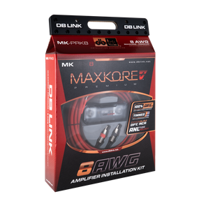 DB Link MK-PRK8: 8 AWG Maxkore+ Premium, 100% OFC, TINNED Anti-Corrosive Amplifier Installation Kit