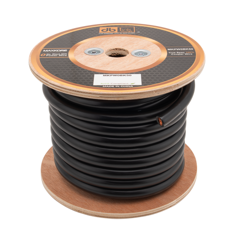 DB Link MKPW0BK50 : 0 Gauge Black 50 ft. Maxkore Soft Touch Power Wire Roll