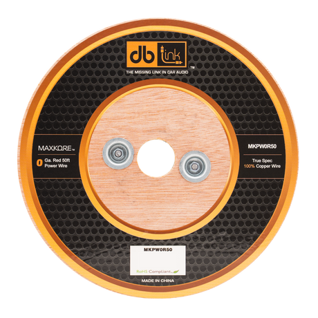 DB Link MKPW0R50 : 0 Gauge Red 50 ft. Maxkore Soft Touch Power Wire Roll