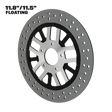 Money Maker 11" floating rotor in black double cut