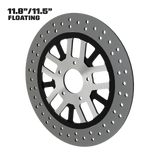 Money Maker 11" floating rotor in black double cut