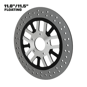 Money Maker 11" floating rotor in black double cut