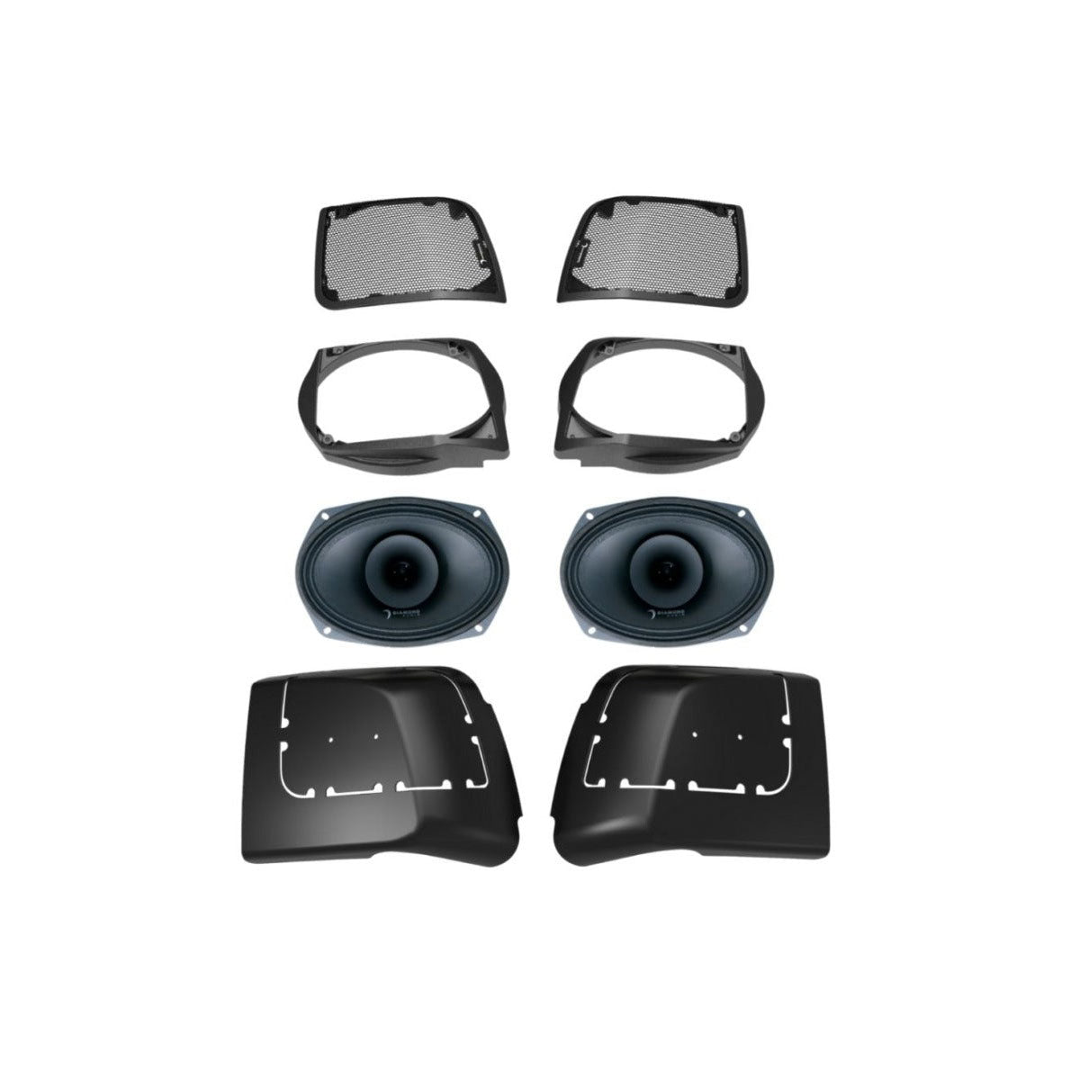 Diamond Audio 2014-2023 Harley Davidson® Cut In Lid Kit with MP692 (2Ω) Speakers - MSMP692LK