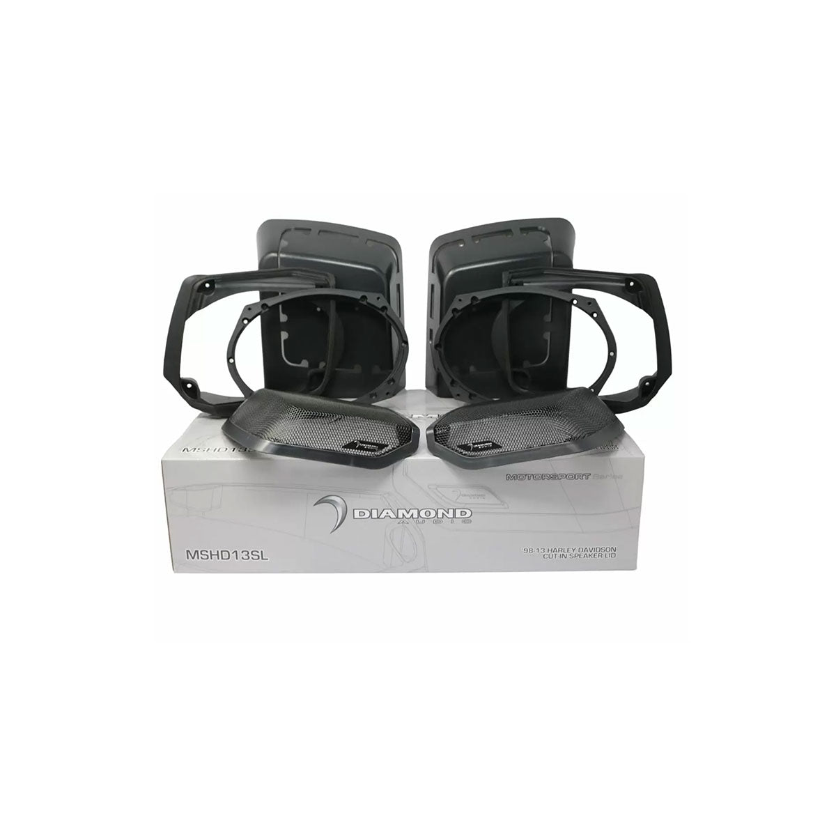 Diamond Audio 1998-2013 Harley Davidson® Cut-In Lid Kit with MP692 Speakers (2Ω) - MSMP692LK13