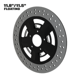 Muscle 11" floating rotor in black double cut