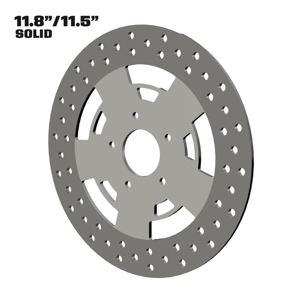 Muscle 11" solid rotor in polished
