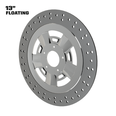 Muscle 13" floating rotor in polished