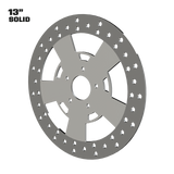 Muscle 13" solid rotor in polished
