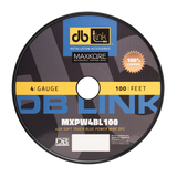 DB Link MXPW4BL100 : 4 Gauge Maxkore Premium 100% Copper Blue Soft Touch Power Wire Roll