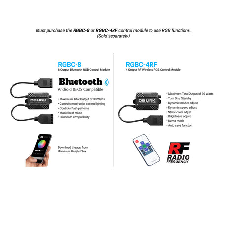 DB Drive DBLB32RGB : 32 in. Osram LED Light Bar W/RGB Accent Lighting