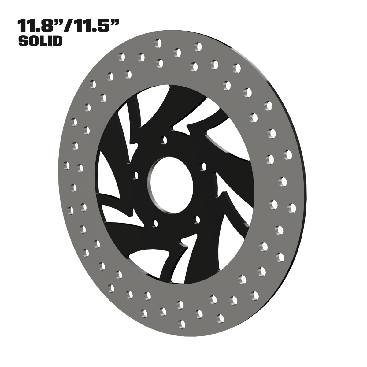 Narcos 11" solid rotor in black