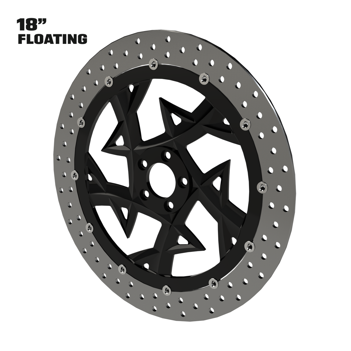 Narcos 18" floating rotor in black