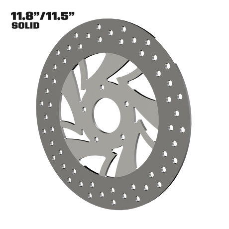Narcos 11" solid rotor in polished