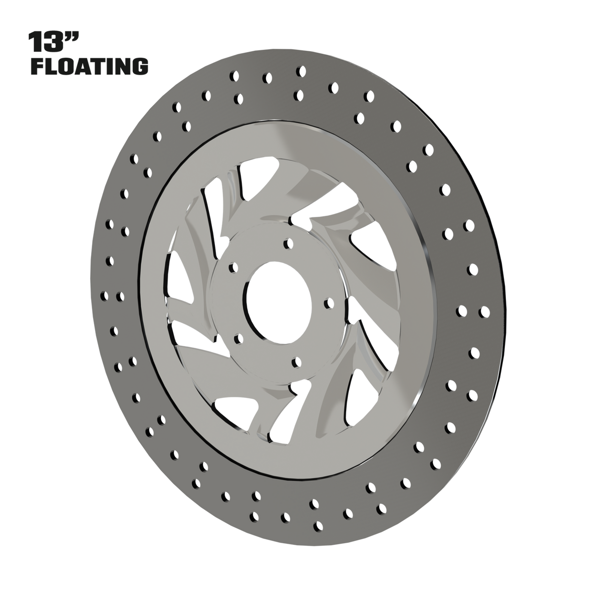 Narcos 13" floating rotor in polished