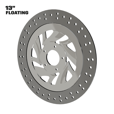 Narcos 13" floating rotor in polished