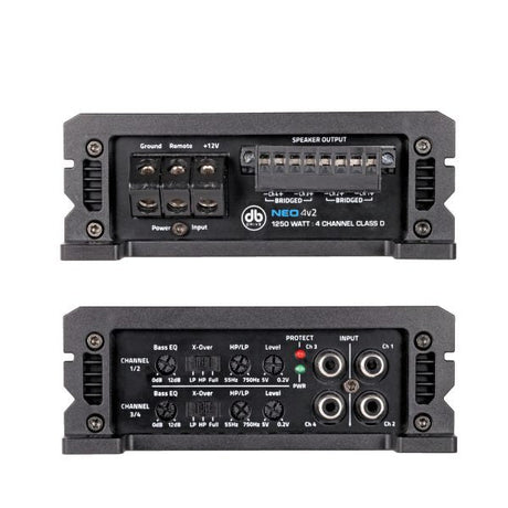 DB Drive NEO4V2 : NEO 4-Channel Class D Mini Amplifier