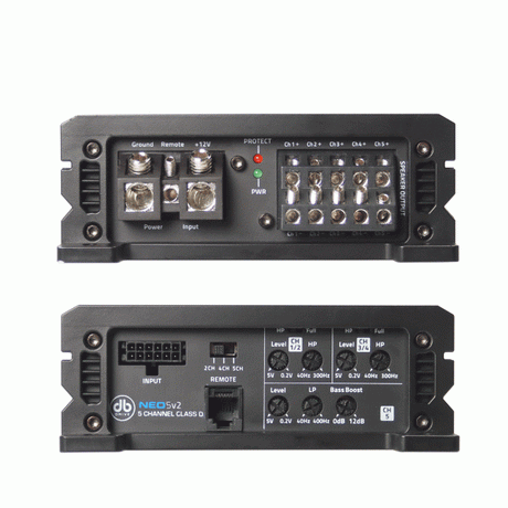 DB Drive NEO5V2 : NEO 5-Channel Class D Mini Amplifier