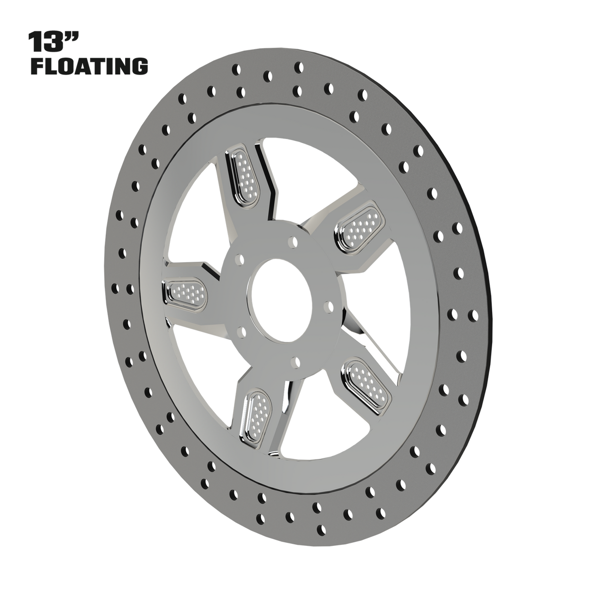 Octane 13" floating rotor in polished