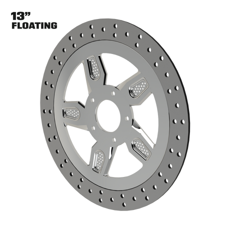 Octane 13" floating rotor in polished