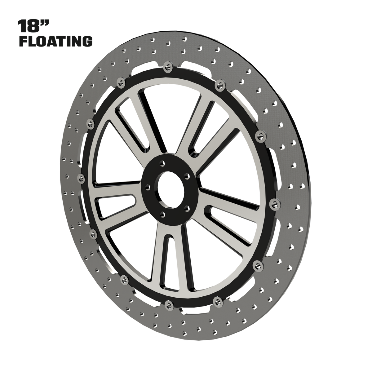 OG.01 18" Floating Rotor in Black Contrast Cut