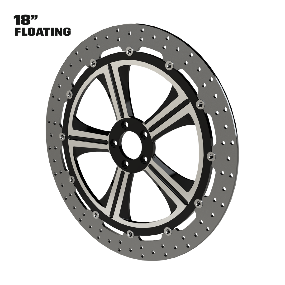 OG.04 18" Floating Rotor in Black Contrast Cut