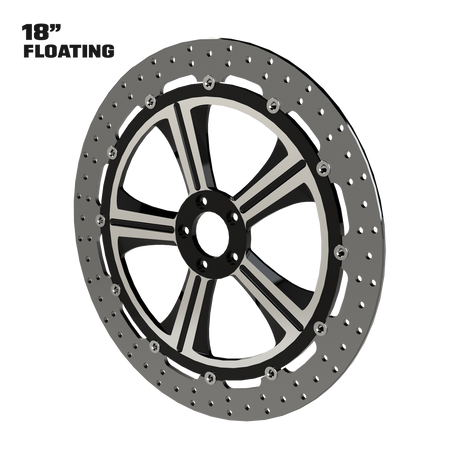 OG.04 18" Floating Rotor in Black Contrast Cut