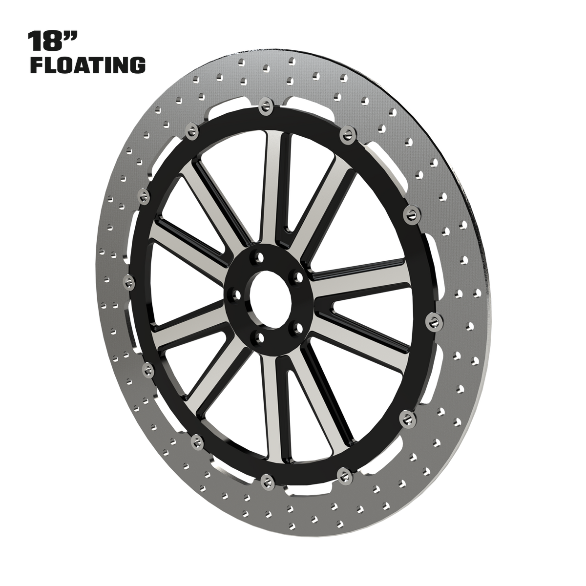 OG.07 18" Floating Rotor in Black Contrast Cut